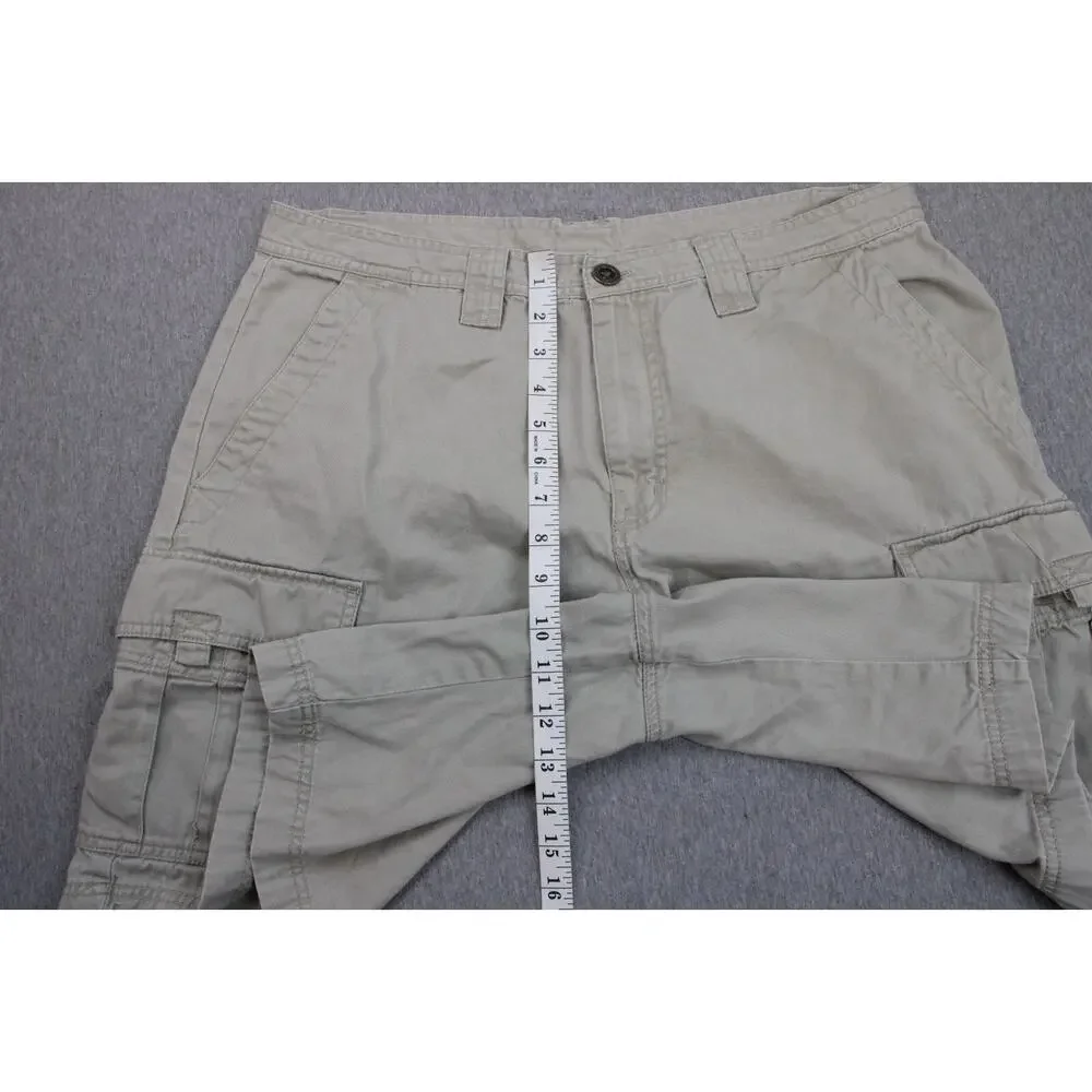 Columbia Sportswear Shorts Mens 36 Beige‎ 100% Cotton Cargo 9